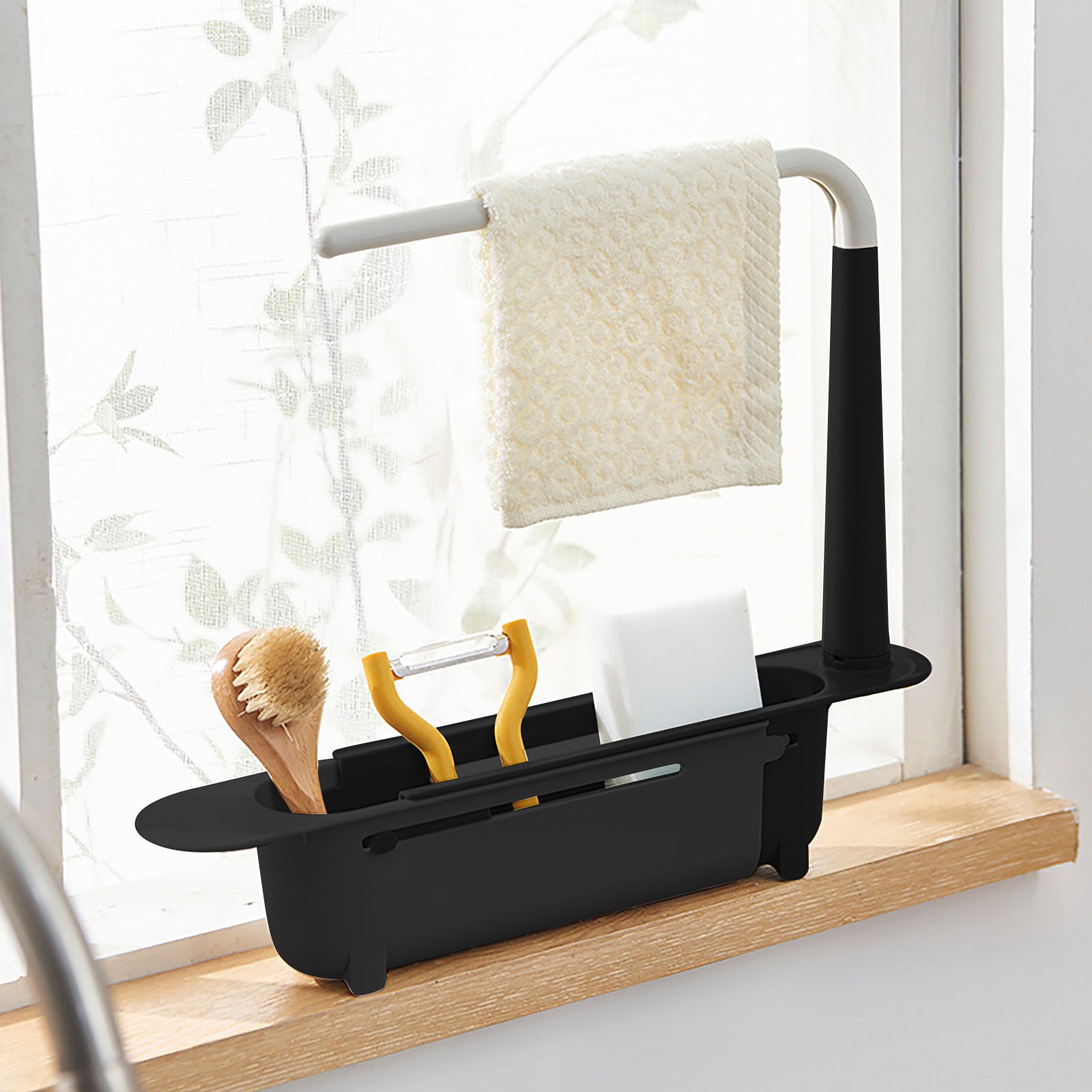 Kitchen Appliances Gift - elescopic Sink Shelf Drainer Rack Kitchen