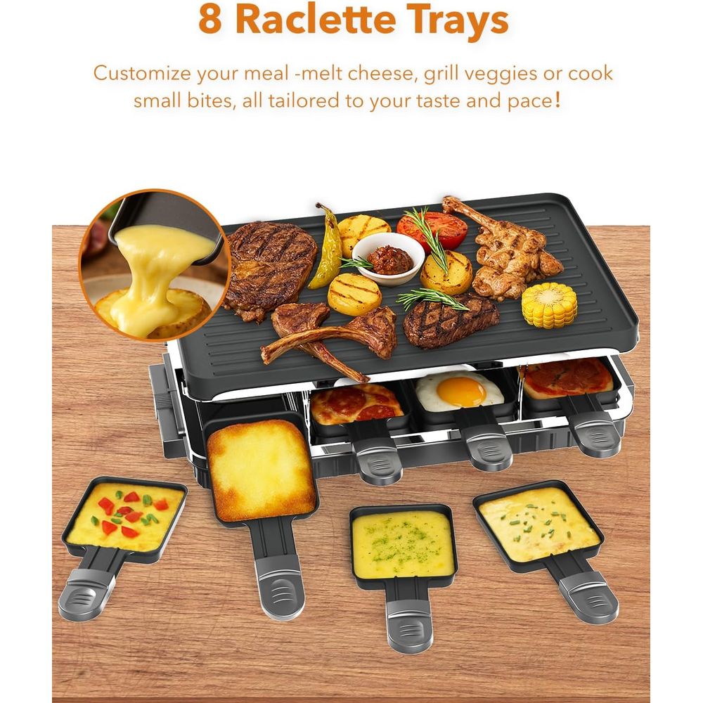Raclette Table Grill, 2-in-1 K - огляд і ціна Raclette Grill Table