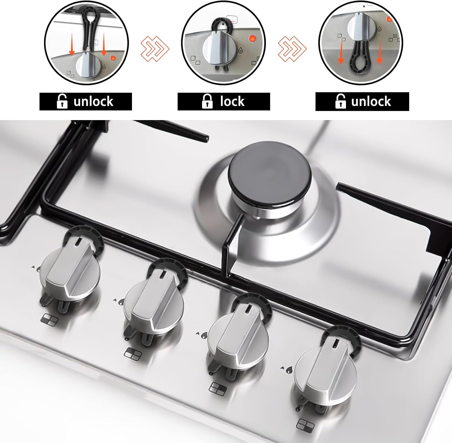 Childproof Kitchen Safety Set  - огляд і ціна Kitchen Appliances Gas Stove