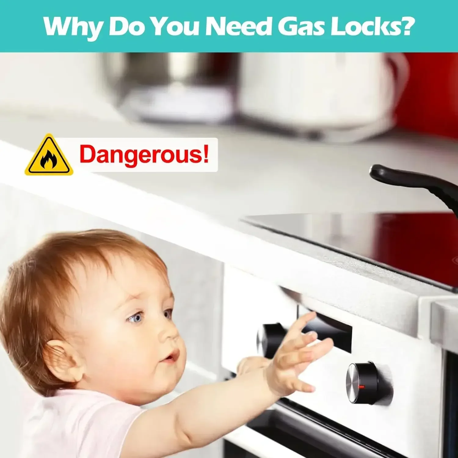 Childproof Kitchen Safety Set  - огляд і ціна Kitchen Appliances Gas Stove