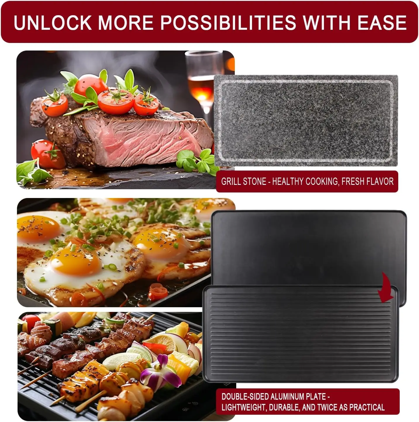 1700W Raclette Electric Party  - огляд і ціна Raclette Grill Table