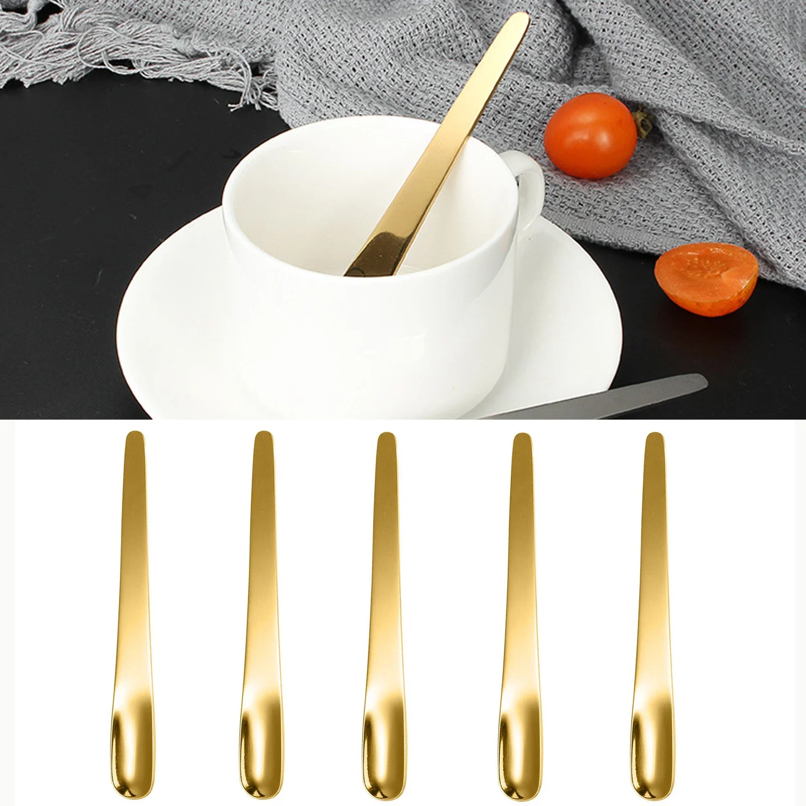 5PCS Coffee Spoon Stainless St - огляд і ціна Kitchen Appliances Restaurant