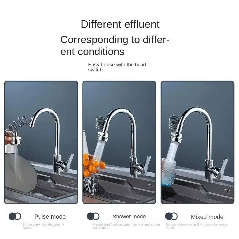 New 3 Modes Sink Faucet 360 De - огляд і ціна Kitchen Appliances Gift