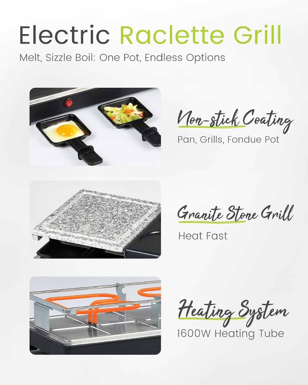 Raclette Table Grill - Indoor  - огляд і ціна Raclette Grill Table